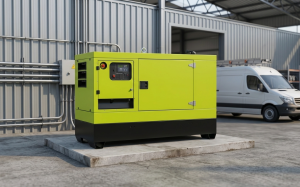 Gerador 150 kVA para locação em ambiente industrial